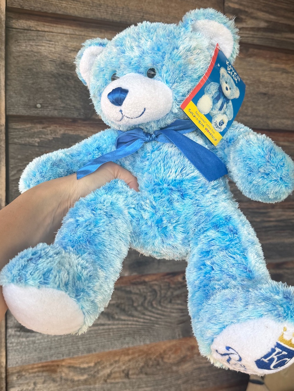 2005 Kansas City Royals Kaycee Bear Build A Bear, rare! Plush.